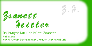 zsanett heitler business card